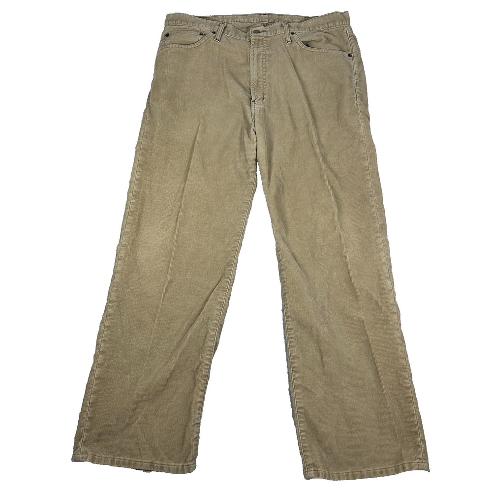 Ralph Lauren‎ Polo Jeans Co Men's Y2K Corduroy RL Hayden Pants 36x30 Tan Khakis